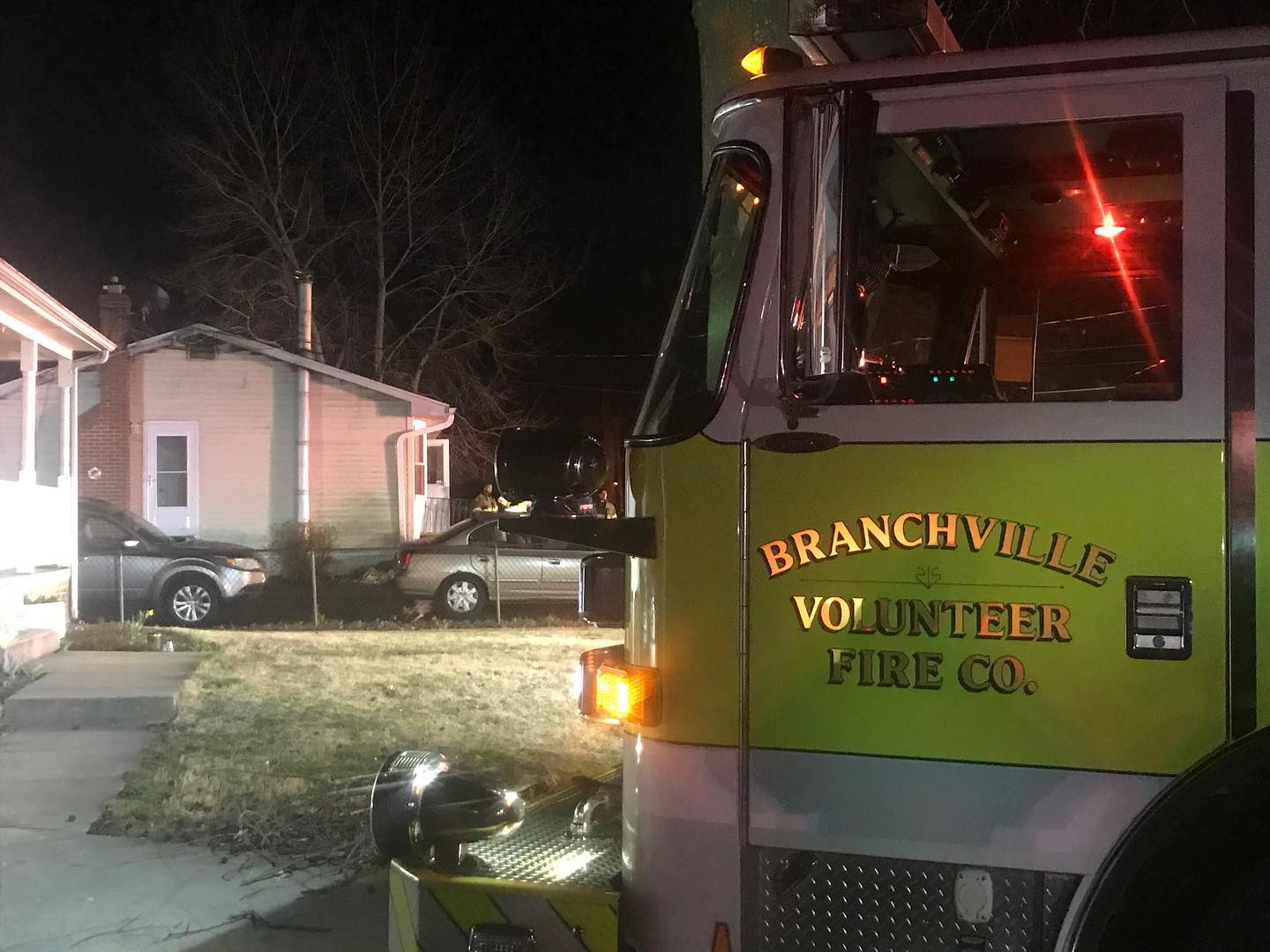 Early Morning Fire in Beltsville Branchville Volunteer Fire Company